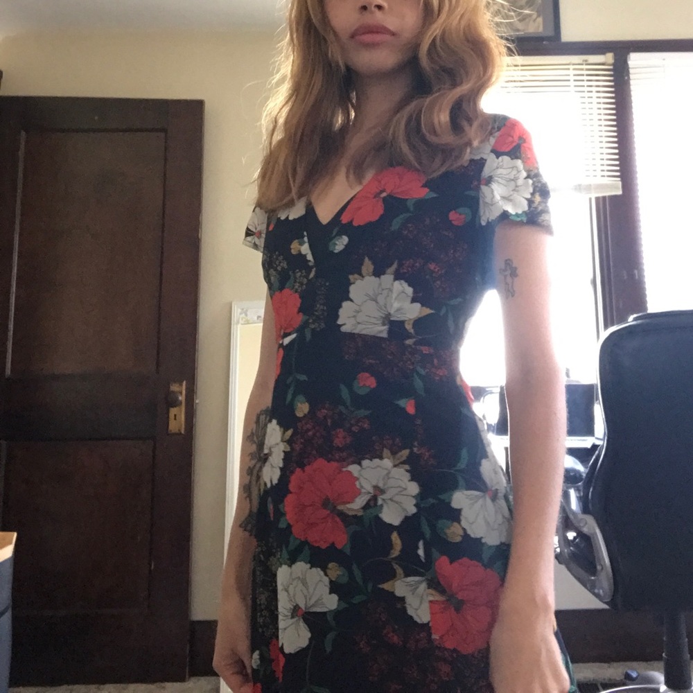 long floral dress